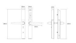 DESi QUiC Q003 Akıllı Kilit iOS/Android Uyumlu - Parmak İzi - Tuş Takımı - Kart Okuyucu - 3