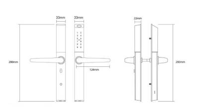 DESi QUiC Q003 Akıllı Kilit iOS/Android Uyumlu - Parmak İzi - Tuş Takımı - Kart Okuyucu - 3