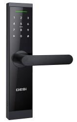 DESi QUiC Q004 Akıllı Kilit ve Mekanik Kale Kilit iOS/Android Uyumlu - Tuş Takımı - Kart Okuyucu - 6