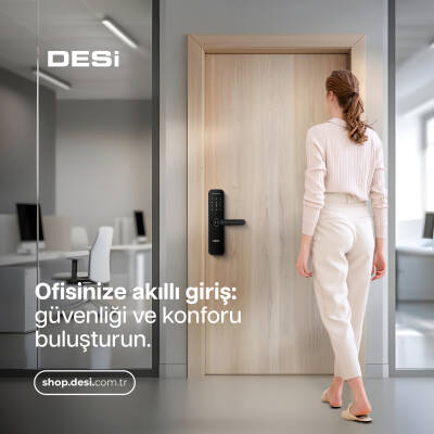 DESi QUiC Q005 Akıllı Kilit Uygulama-Parmak İzi-Tuş Takımı-Kart Okuyucu - 5
