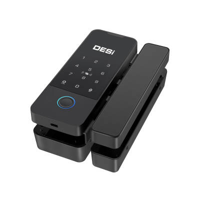 DESi QUiC Q006 Cam Kapılar İçin Akıllı Kilit iOS/Android Uyumlu - Tuş Takımı - Kart Okuyucu - Parmak İzi - 2