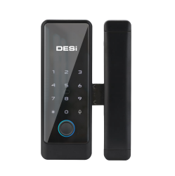 DESi QUiC Q006 Cam Kapılar İçin Akıllı Kilit iOS/Android Uyumlu - Tuş Takımı - Kart Okuyucu - Parmak İzi - DESi Akıllı Kilit