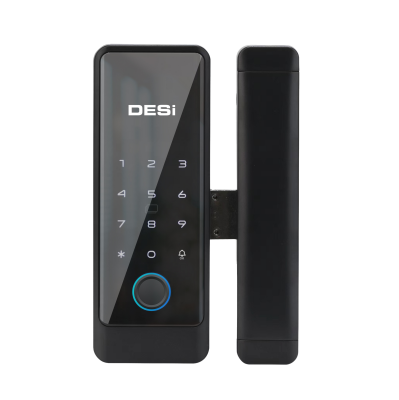 DESi QUiC Q006 Cam Kapılar İçin Akıllı Kilit iOS/Android Uyumlu - Tuş Takımı - Kart Okuyucu - Parmak İzi - 1