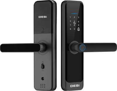 DESi QUiC Q015 Akıllı Kilit ve Kale Otomatik Kilitlenen Mekanik Kilit OS/Android Uyumlu - Parmak İzi -Tuş Takımı - Kart Okuyucu - 3