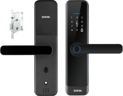 DESi QUiC Q015 Akıllı Kilit ve Kale Otomatik Kilitlenen Mekanik Kilit iOS/Android Uyumlu - Parmak İzi -Tuş Takımı - Kart Okuyucu - 1