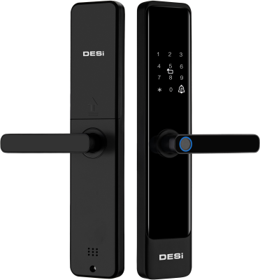 DESi QUiC Q016 Akıllı Kilit ve Kale Otomatik Kilitlenen Mekanik Kilit OS/Android Uyumlu - Parmak İzi -Tuş Takımı - Kart Okuyucu - 3