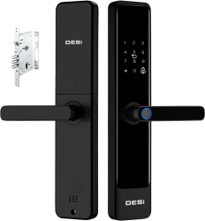 DESi QUiC Q016 Akıllı Kilit ve Kale Otomatik Kilitlenen Mekanik Kilit OS/Android Uyumlu - Parmak İzi -Tuş Takımı - Kart Okuyucu - DESi Akıllı Kilit