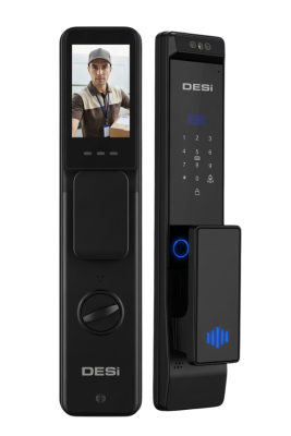 DESi QUiC Q030+ Akıllı Kilit Yüz Tanıma - Avuç İçi Damar - Parmak İzi - Tuş Takımı - Kart Okuyucu - Aktif Canlı Görüşme - 3