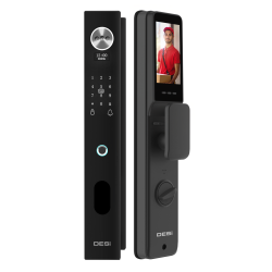 DESi QUiC Q034+ GO - Akıllı Kilit - Yüz Tanıma - Avuç İçi Damar - Parmak İzi - Tuş Takımı - Kart Okuyucu - Aktif Canlı Görüşme - DESi