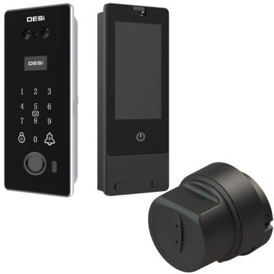 DESi QUiC Vision V002 Yüz Tanıma - Şifre - Avuç İzi - Kart - Canlı Görüşme ve Utopic RX / RXe / R+ Akıllı Kilitler İle Uyum (Canlı Görüşme - Dürbüne Montaj - İç Ekran) - 7