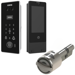 DESi QUiC Vision V002 Yüz Tanıma - Şifre - Avuç İzi - Kart - Canlı Görüşme ve Utopic RX / RXe / R+ Akıllı Kilitler İle Uyum (Canlı Görüşme - Dürbüne Montaj - İç Ekran) - 8