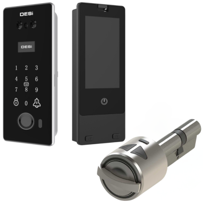 DESi QUiC Vision V002 Yüz Tanıma - Şifre - Avuç İzi - Kart - Canlı Görüşme ve Utopic RX / RXe / R+ Akıllı Kilitler İle Uyum (Canlı Görüşme - Dürbüne Montaj - İç Ekran) - 8