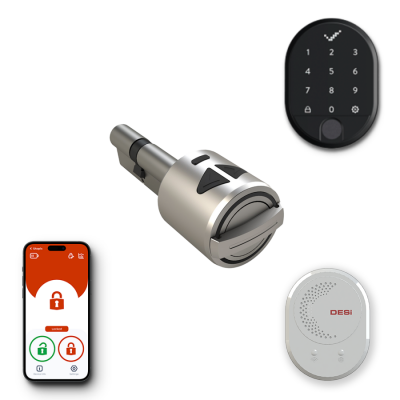 DESi Utopic R Akıllı Kilit iOS/Android & Uyumlu Akıllı Köprü & Parmak İzi Okuyucu ve Dahili Tuş Takımlı Set - 1