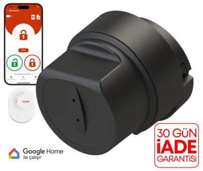 DESi Utopic RXe Yapay Zeka Destekli Akıllı Kilit iOS/Android Uyumlu - WiFi Akıllı Köprü - Türkiye′de Üretilen Kapılara Özel (Google Home, Home Assistant ve Alexa) - 2