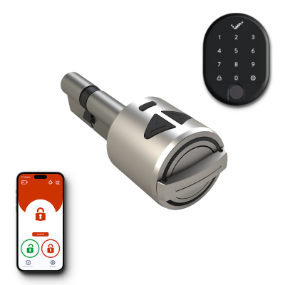DESi Utopic R Akıllı Kilit iOS/Android Uyumlu & Parmak İzi Okuyucu ve Dahili Tuş Takımlı Set - 2